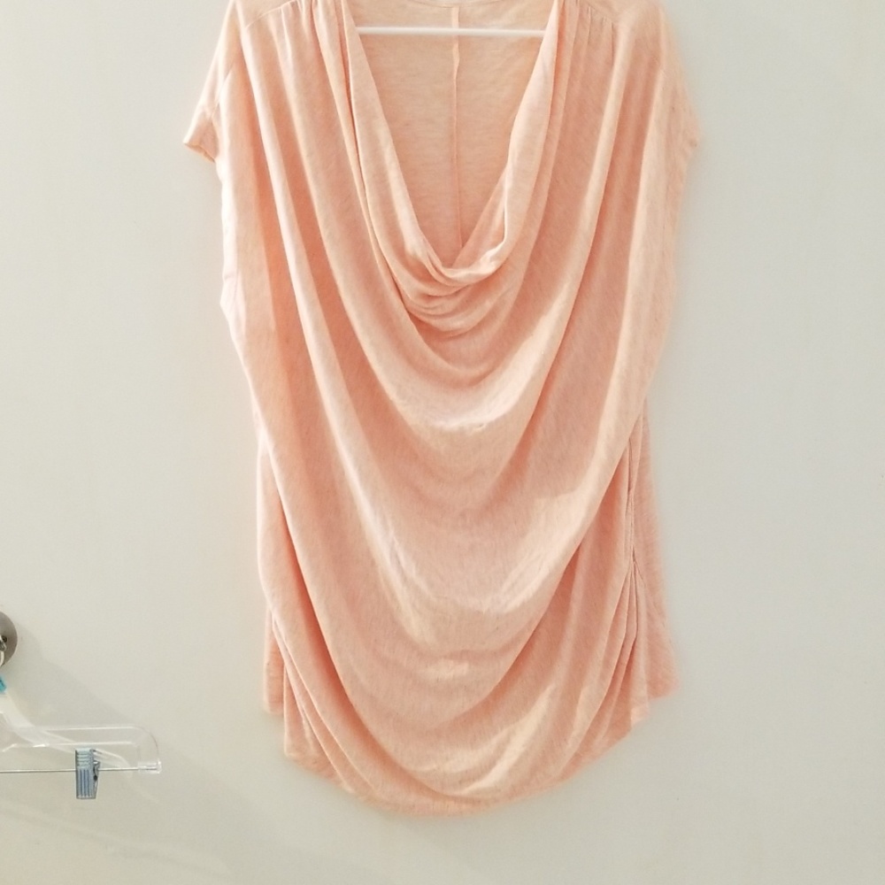 Drape front shirt